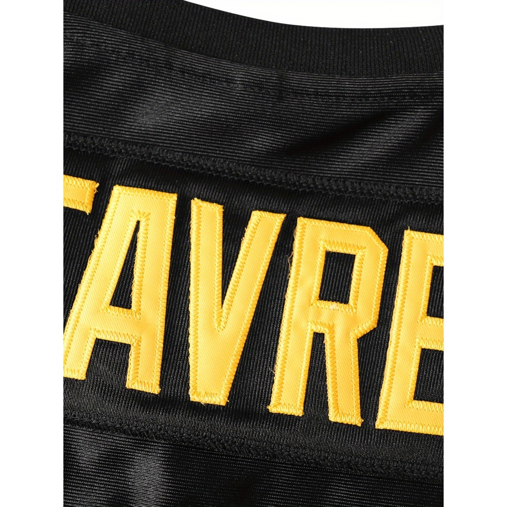 1pc Men'S Polyester V-Neck Football Jersey - Embroidered #4 Sports Top with Slight Stretch, Breathable Loose Fit for Team Sports, Outdoor Activities, Parties, and Casual Wear - All Seasons