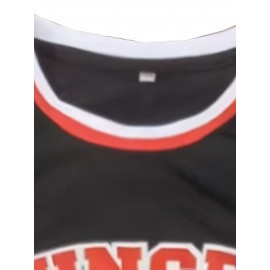 Men'S # 1 Black Basketball Sportswear, 100% Polyester Basketball Training Sleeveless Top, Micro Elastic Round Neck Top - Versatile For All Seasons, Sizes S-XXXL