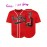 Men'S Red Baseball Jersey, Size S-3XL,