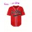 Men'S Red Baseball Jersey, Size S-3XL,