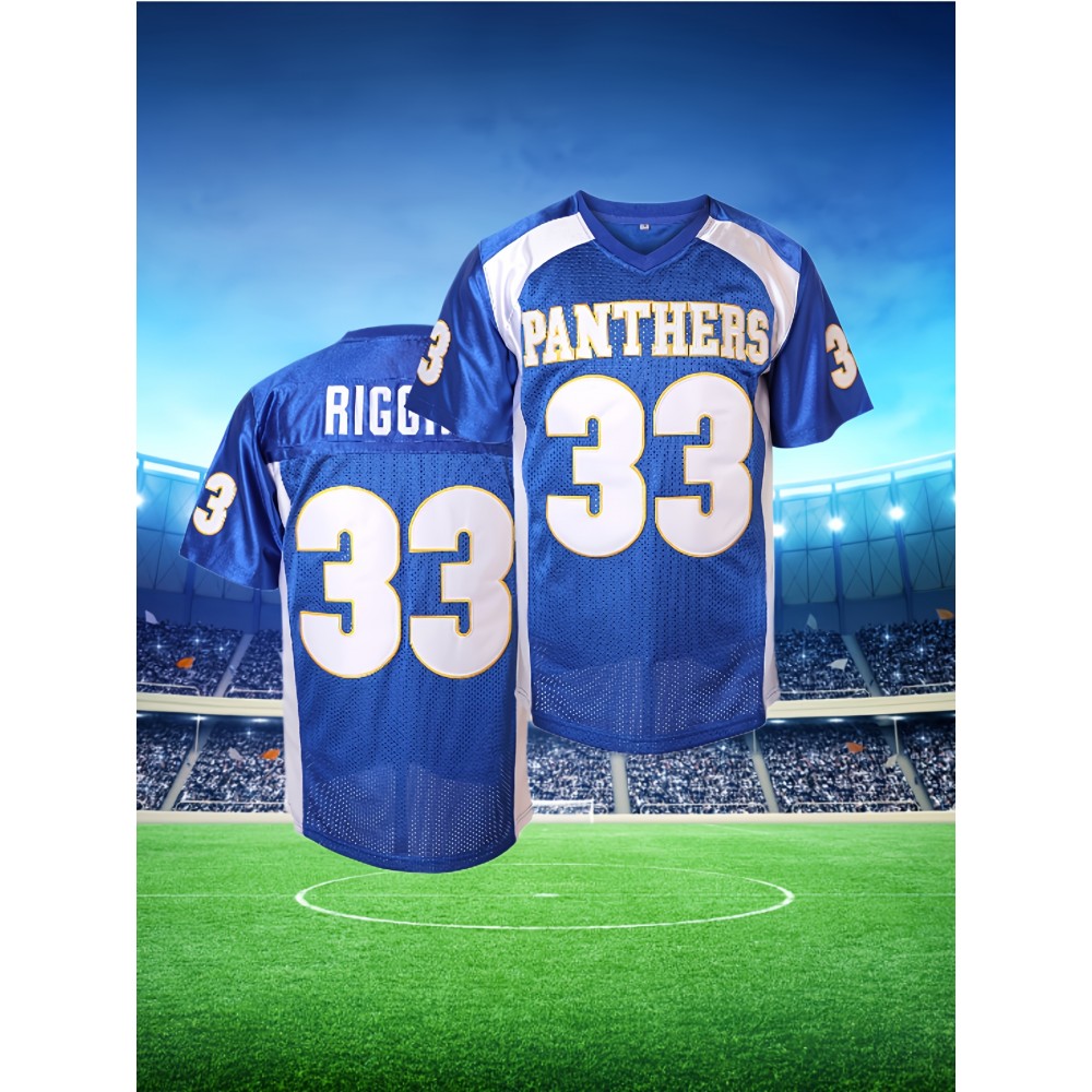 Men's V-Neck Short Sleeve Breathable American Jersey, 