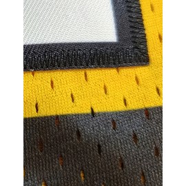 Men'S Polyester #3 Athletic Jersey - V-Neck Short Sleeve Rugby Shirt, Embroidered Striped Sportswear for Running, Training, Hiking, Outdoor Activities - Universal Fit for Adults & Teens