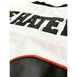 Men'S Outlaws Las Vegas 30 Jersey, White Polyester Sports Training Top, Breathable V-Neck, Casual Athletic Shirt, Sizes S-3XL, for American Football, Running, Training, Hiking, Beach, Casual Outings