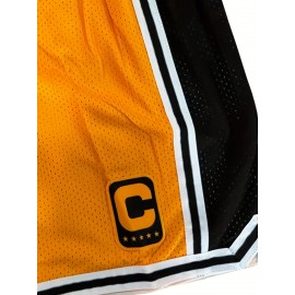 Men'S Casual Basketball Shorts, Embroidered With Letters And Numbers 99, Men'S Summer Breathable Quick Drying Sports Shorts