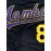Men's Retro Baseball Jersey with Embroidered Number 24 - Loose V-Neck, Button-Up Sports Shirt for Summer Parties & Casual Wear, Purple with Yellow Accents, Sizes S-3XL