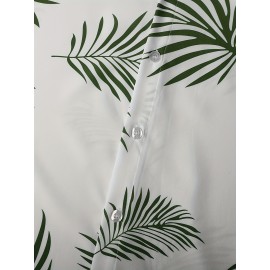 Men's Breathable Floral Print Baseball Shirt - Casual & Sporty, Regular Fit with Pockets, Perfect for Weekends, Vacations & Casual Attire, Sizes S-3XL