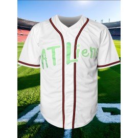 Men'S Baseball Shirt # 96 White Baseball Sports Shirt
